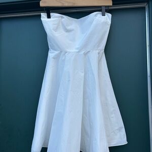 Amanda Uprichard White Strapless Dress Nwots